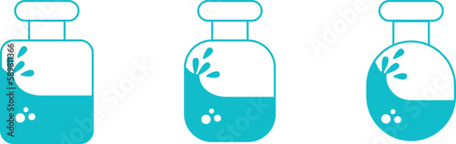 eau de toilette in glass bottles, cosmetics and perfumes