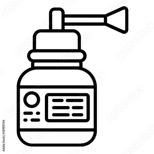 spray nasal medicine nose icon