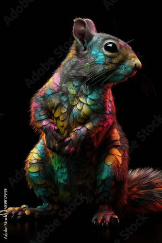 Colorful squirrel © Jason