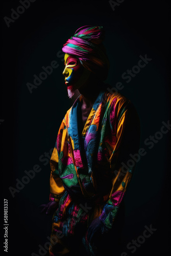Colorful samurai