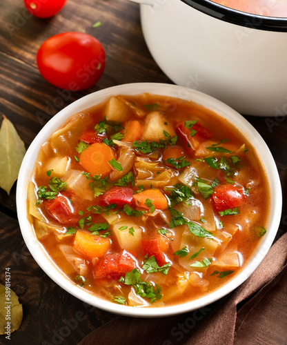 Vegetable cabbage soup