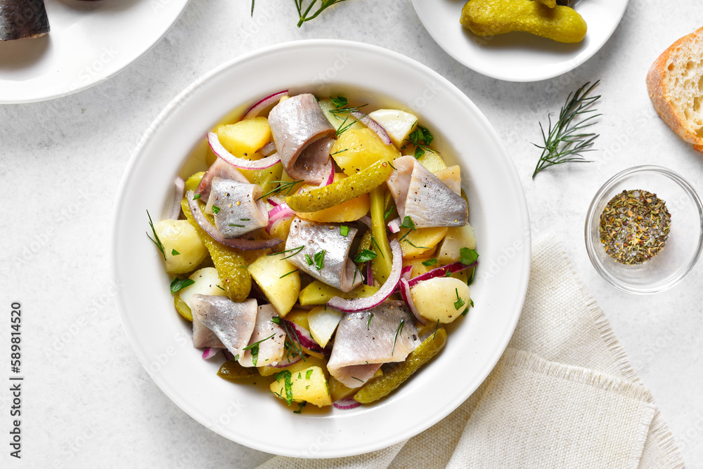 Herring and potato salad