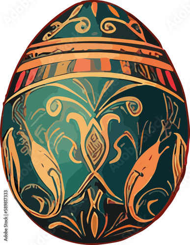 Easter egg vector clipart - Generative AI