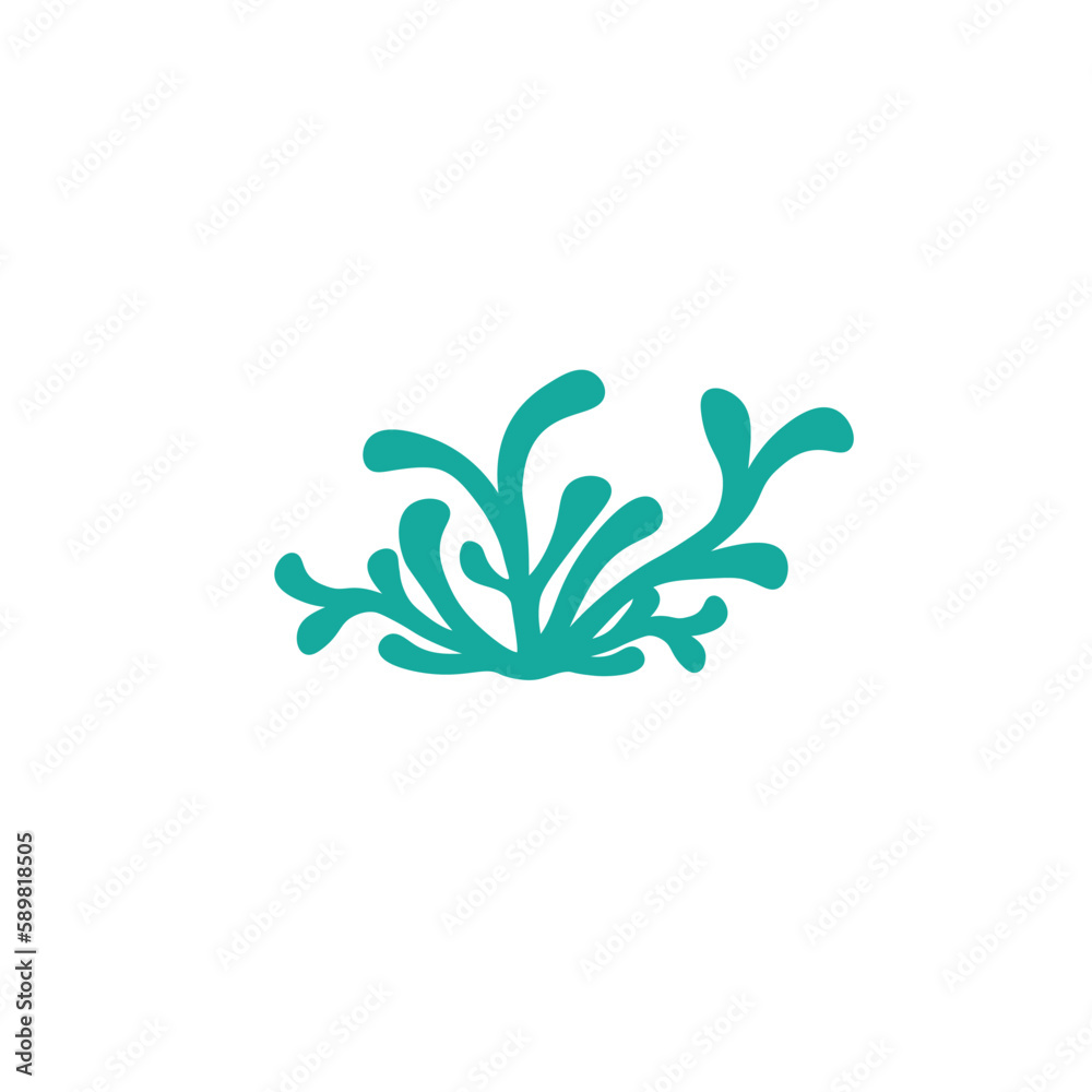 coral logo icon symbol design vector