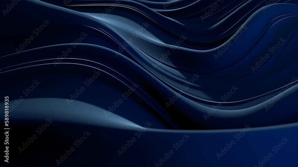 Fototapeta premium Dark blue abstract modern background