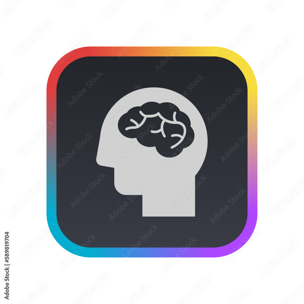 Brain - Pictogram (icon) Brain - Pictogram (icon)