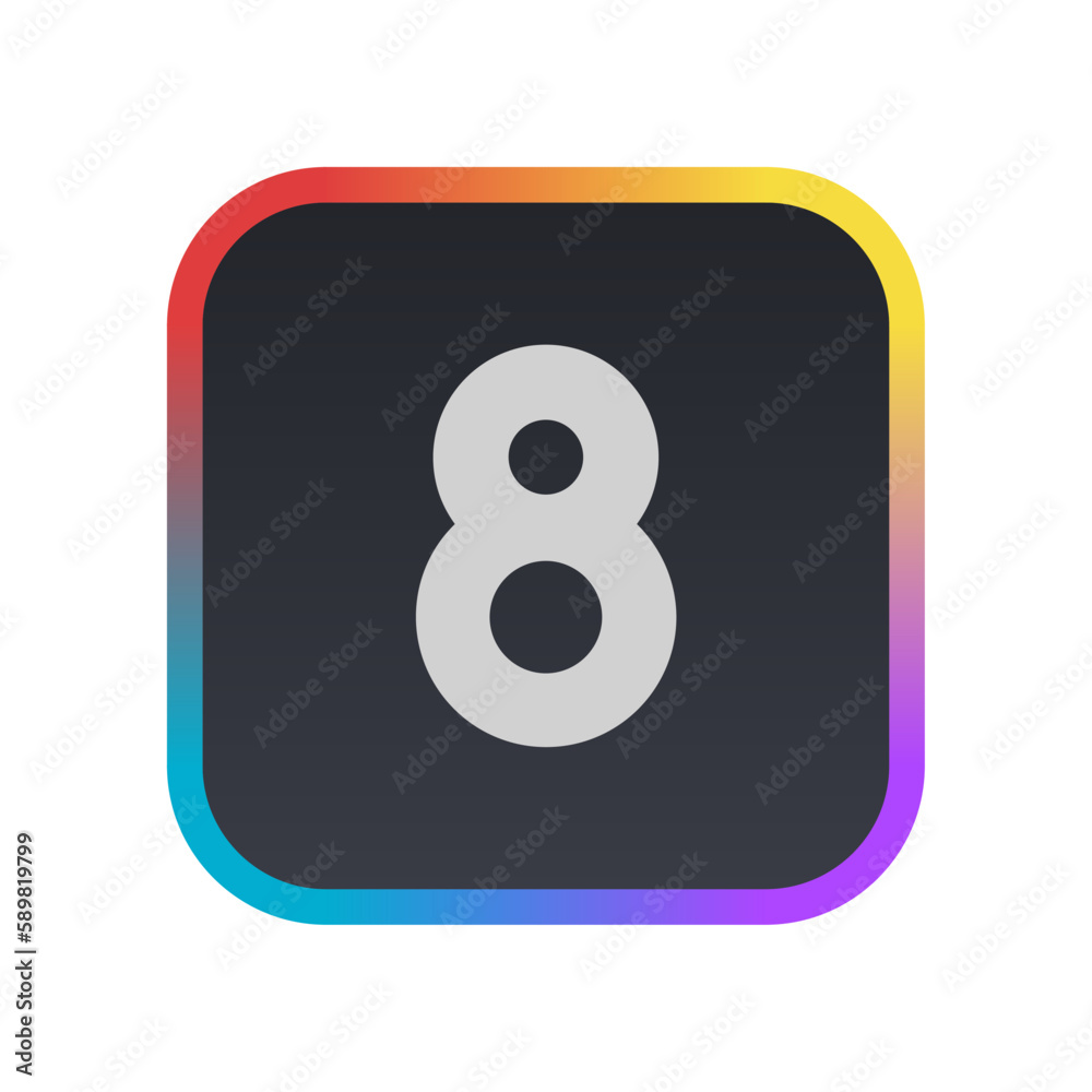 Eight - Pictogram (icon) Eight - Pictogram (icon)