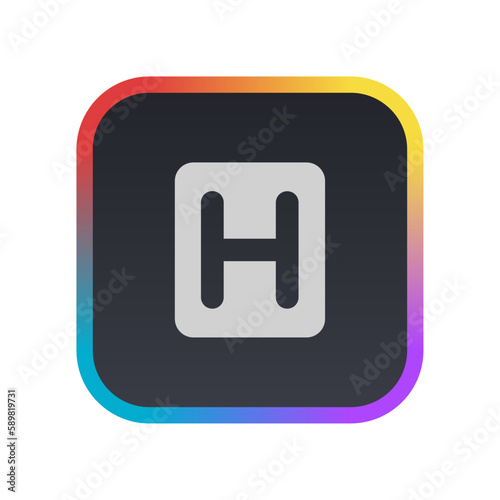 Hospital Sign - Pictogram (icon) 