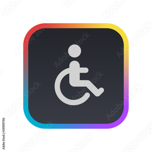 Wheelchair - Pictogram (icon) 