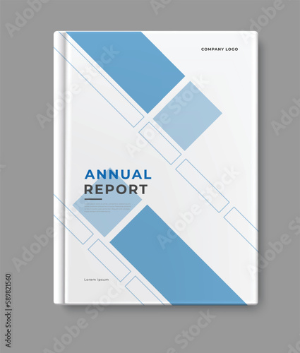 business annual report template cover design