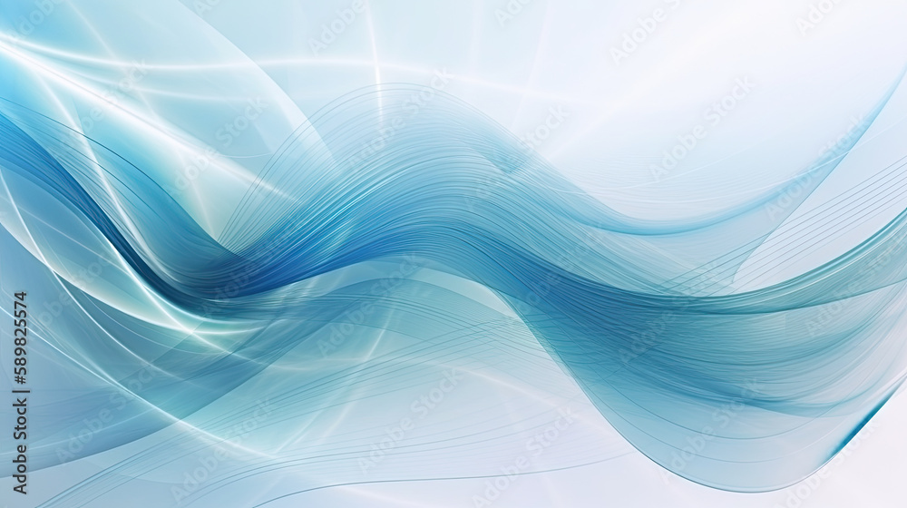 Abstract gradient light blue background with soft curves. Created with Generative AI technology. Abstract gradient light blue background with soft curves. Created with Generative AI technology.