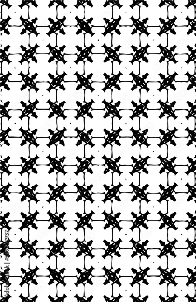 Modern seamless geometric hexagon shapes repeated pattern design vector element in black color Modern seamless geometric hexagon shapes repeated pattern design vector element in black color