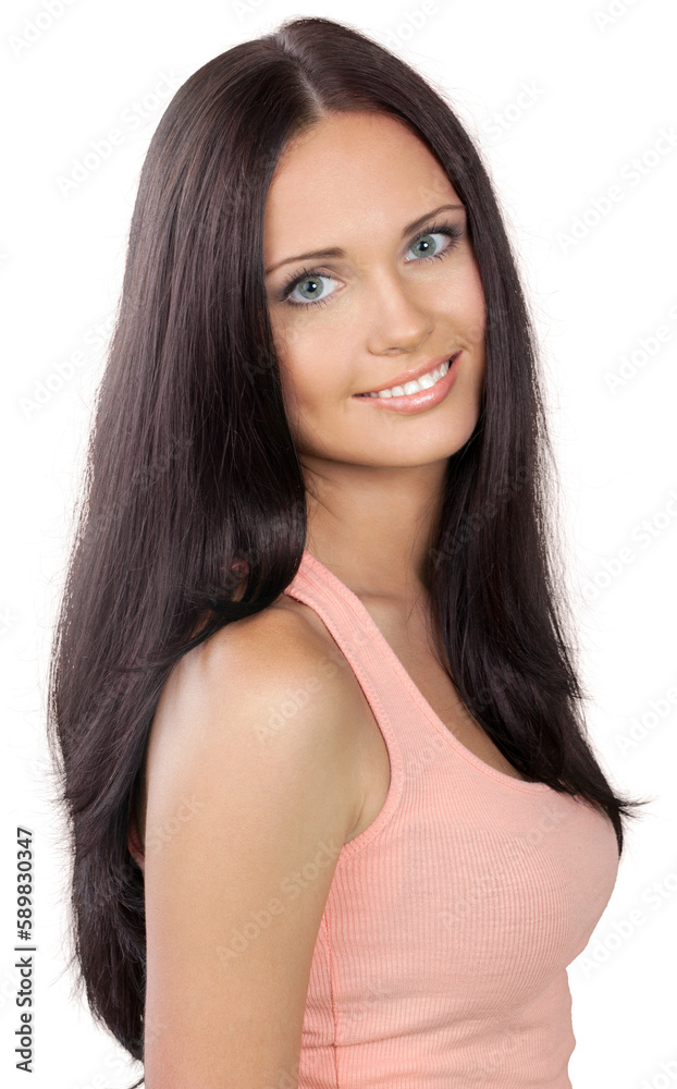 Portrait of beautiful young woman with make-up Portrait of beautiful young woman with make-up