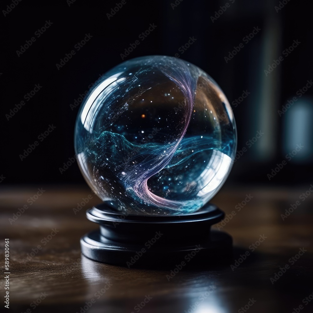 quantum theory galaxy in a glass sphere - generative ai quantum theory galaxy in a glass sphere - generative ai