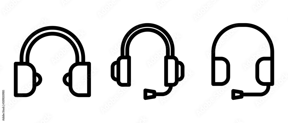 headset icon or logo isolated sign symbol vector illustration - high quality black style vector icons headset icon or logo isolated sign symbol vector illustration - high quality black style vector icons