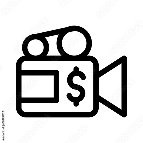 monetize stream icon or logo isolated sign symbol vector illustration - high quality black style vector icons