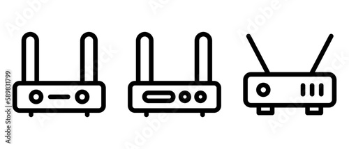 router icon or logo isolated sign symbol vector illustration - high quality black style vector icons