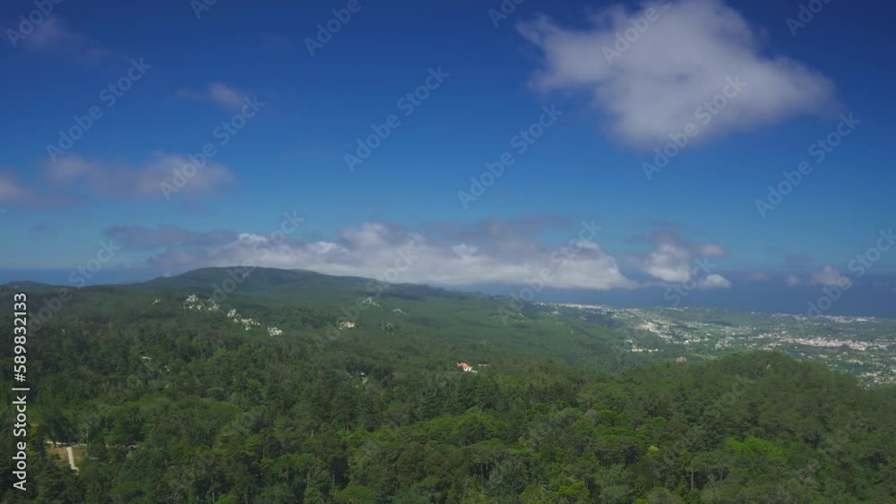 Movement of clouds in the blue sky on a Portugal, Sintra. Time Lapse video. Movement of clouds in the blue sky on a Portugal, Sintra. Time Lapse video.