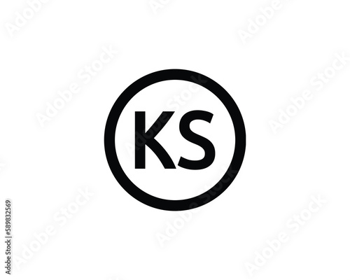 KS Logo design vector template