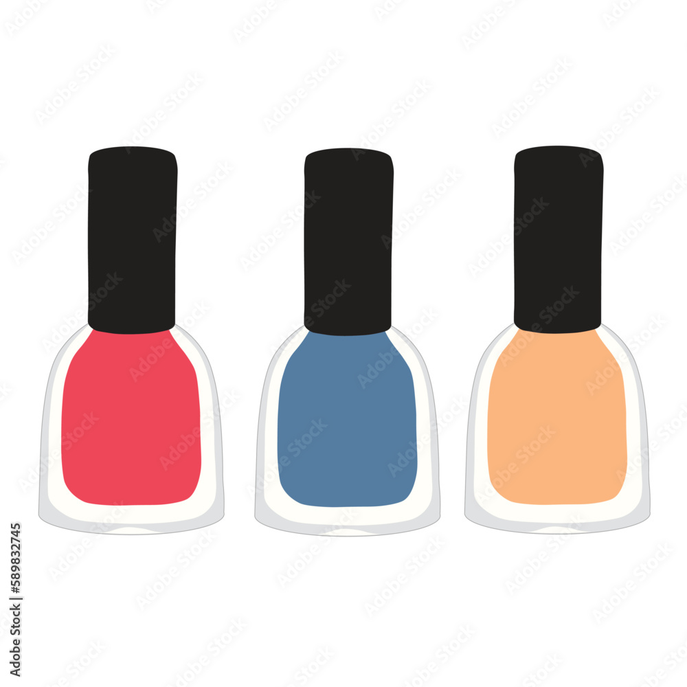Nail polish icon vector in isometric style on a white background. Make up icon in color. Vector illustration make up item. Nail polish icon vector in isometric style on a white background. Make up icon in color. Vector illustration make up item.