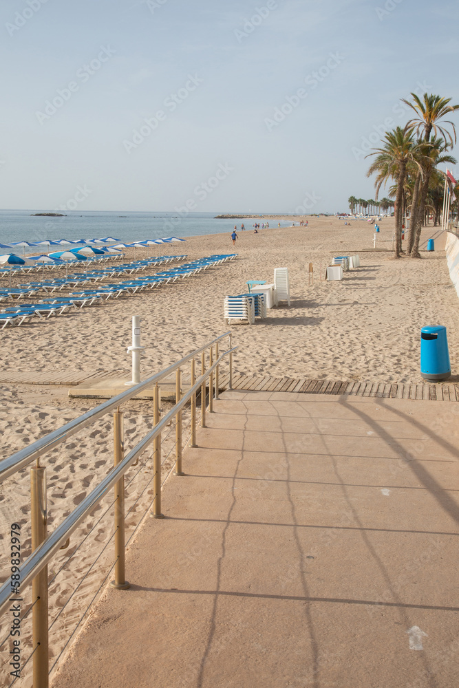 Main Beach, Villajoyosa, Alicante; Spain
