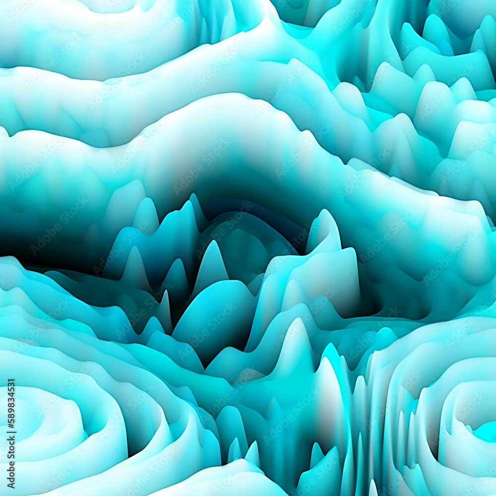 Obraz premium Visually three dimensional attractive backdrop suitable in layouts on art, illustration and design. Digital flowers series