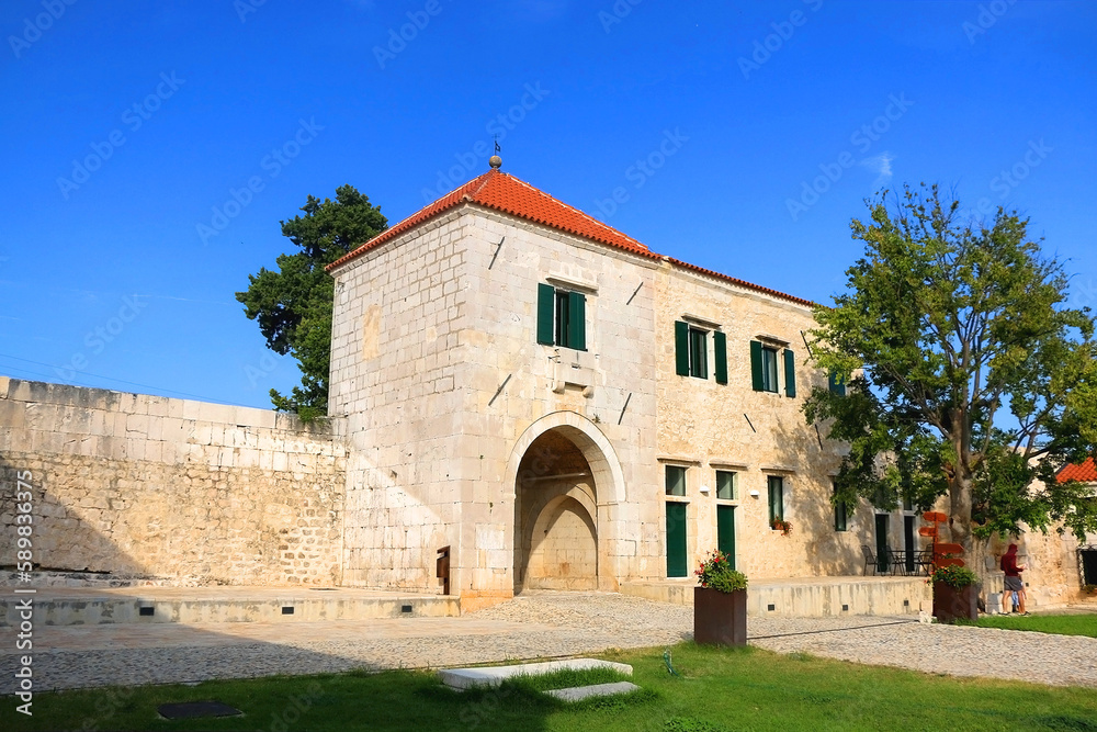 Maskovic Khan, most western historical landmark of civilian Ottoman architecture in Vrana, Croatia.