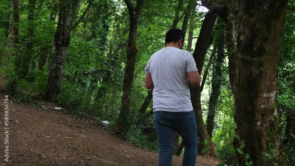 person in the forest person in the forest