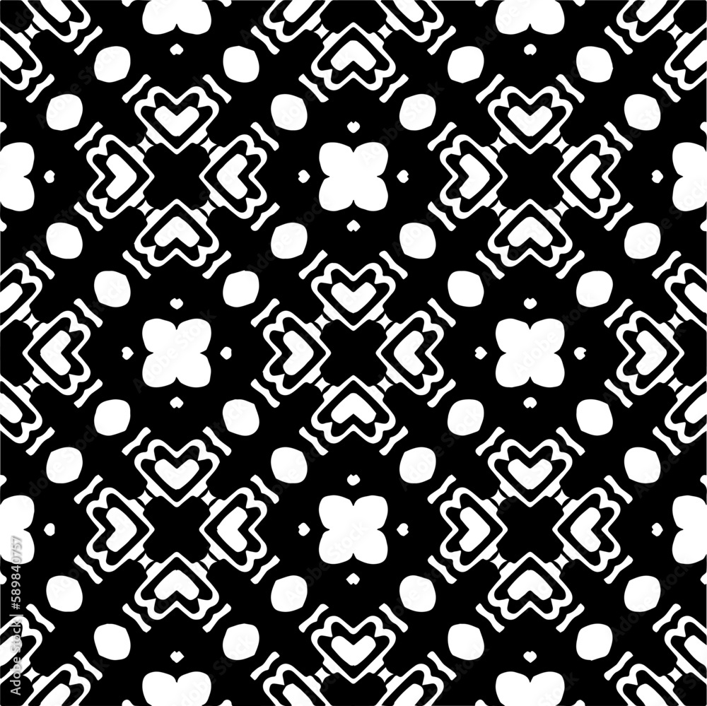 Black and white abstract patterns.Seamless monochrome repeating pattern for web page, textures, card, poster, fabric, textile. Black and white abstract patterns.Seamless monochrome repeating pattern for web page, textures, card, poster, fabric, textile.