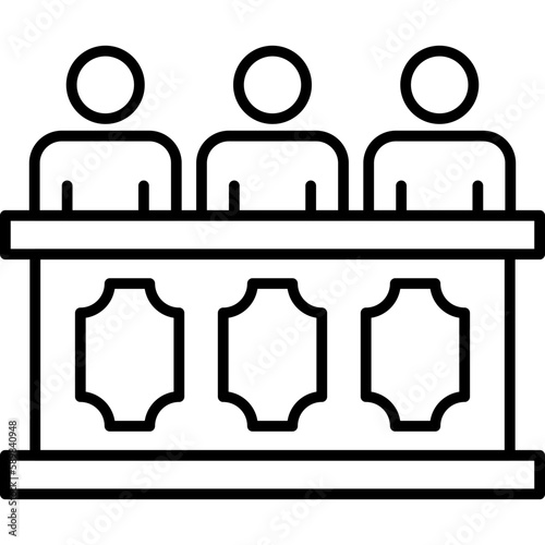 Panel of judges Icon