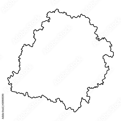 Lodz Voivodeship map, province of Poland. Vector illustration.