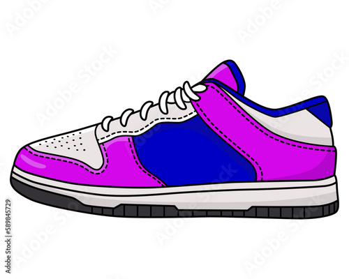 Sneaker shoe sport vector illustration