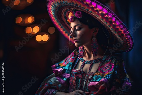 Cinco de Mayo Celebrations: The Vibrant and Colorful Dance Traditions of Mexican Culture, generative ai