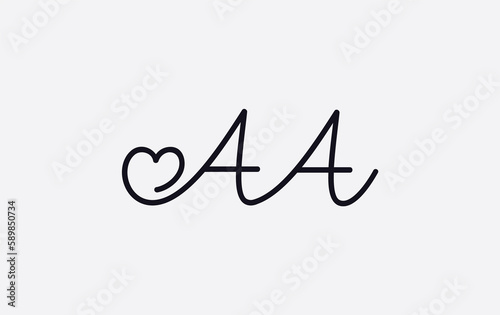 Heart Logo icon symbol design with Letter. Love font circle sign. love logo and heart font design symbol