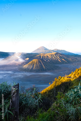 mount bromo, volcano in esat java - Indonesia photo