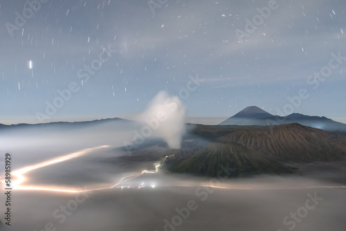 mount bromo, volcano in esat java - Indonesia photo