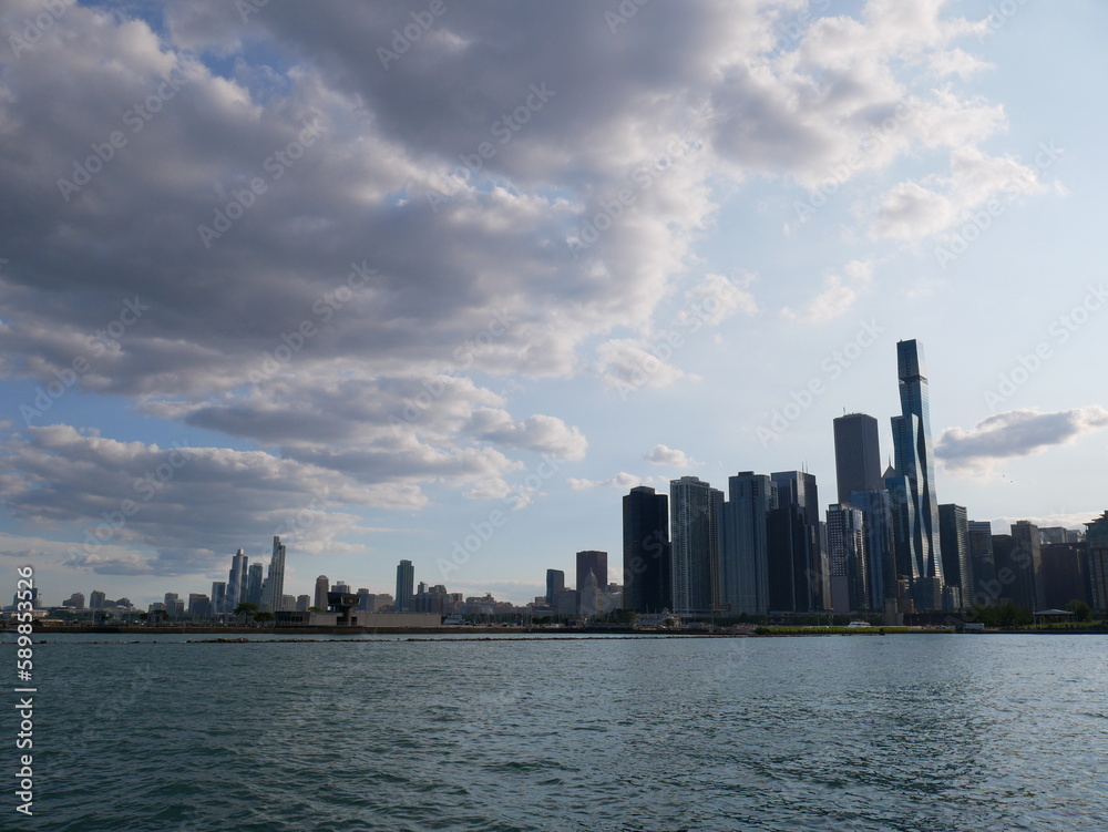 Naklejka premium Skyline Chicago