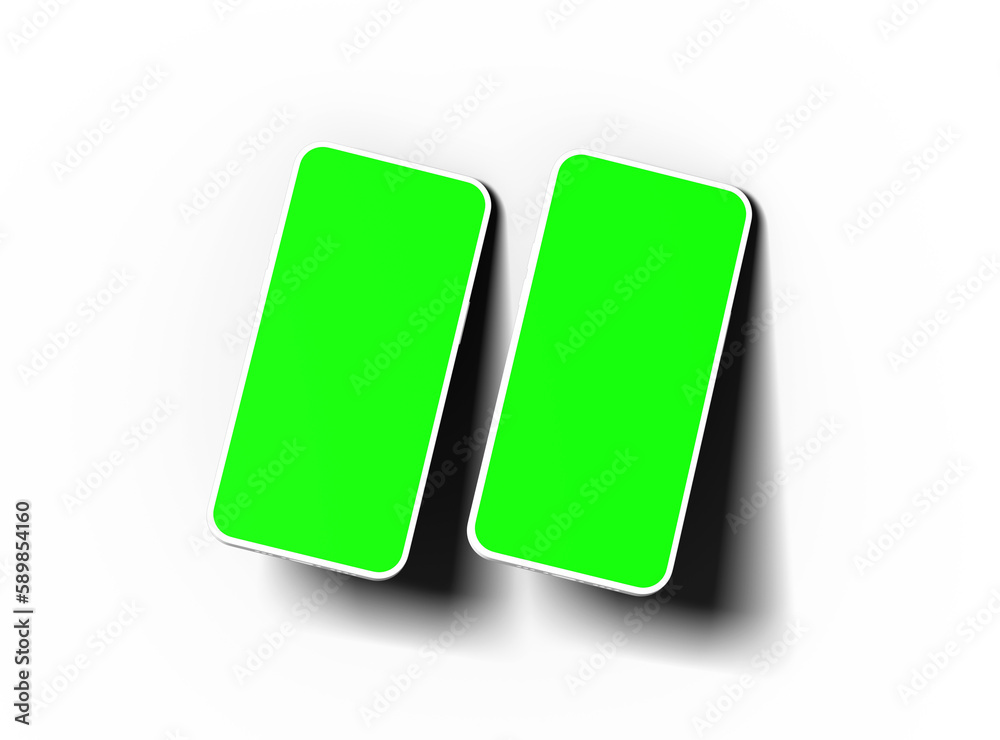 Unbranded Smartphone Template with Customizable Design for UI/UX Product Showcase. 3D Render Unbranded Smartphone Template with Customizable Design for UI/UX Product Showcase. 3D Render