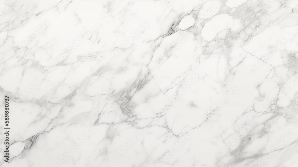 Naklejka premium Natural white marble texture background. Based on Generative AI