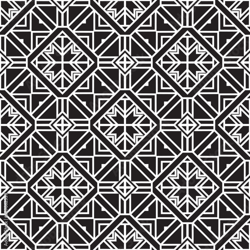 Vector seamless models. Modern stylish texture. Composition from regularly repeating geometrical element. Monochrome, simple. Vector illustrations.