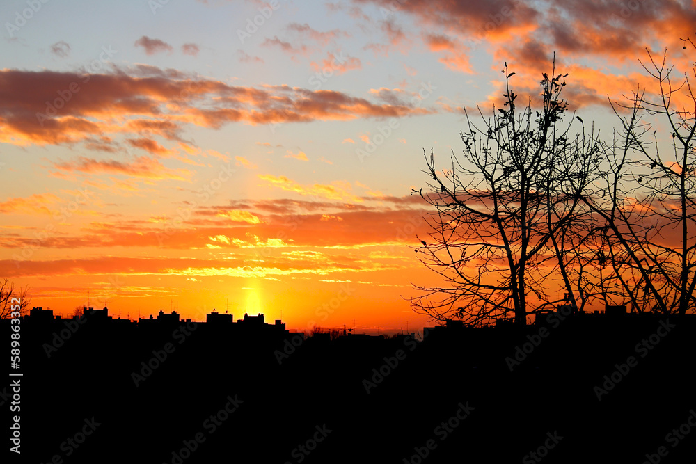 sunset in the city sunset in the city