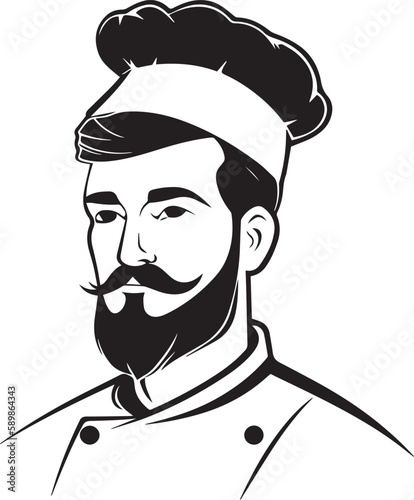 Chief, Chief cook, Chief logo icon Vector Illustration, SVG