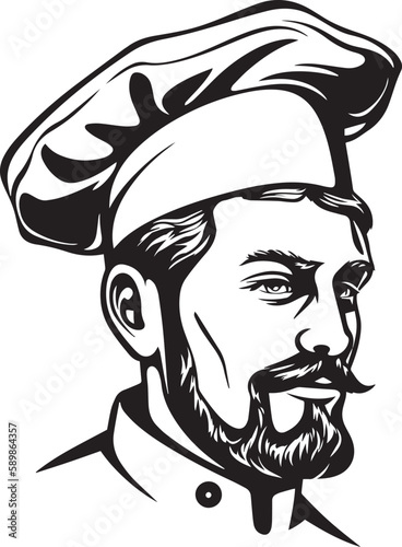 Chief, Chief cook, Chief logo icon Vector Illustration, SVG