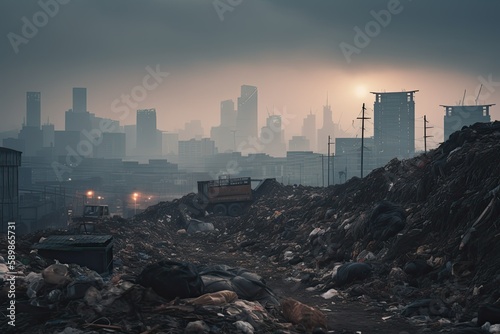 The Pollution Crisis: An AI-Generated Analysis of Trash Dumps and Landfills