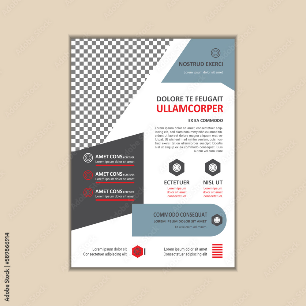 Corporate Business Flyer Template Simple and clean A4 Size with Bleed Vector design Corporate Business Flyer Template Simple and clean A4 Size with Bleed Vector design