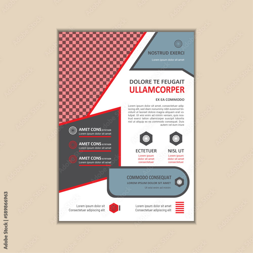 Corporate Business Flyer Template Simple and clean A4 Size with Bleed Vector design Corporate Business Flyer Template Simple and clean A4 Size with Bleed Vector design