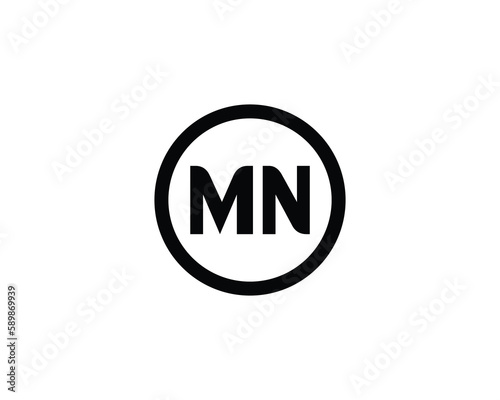 MN Logo design vector template