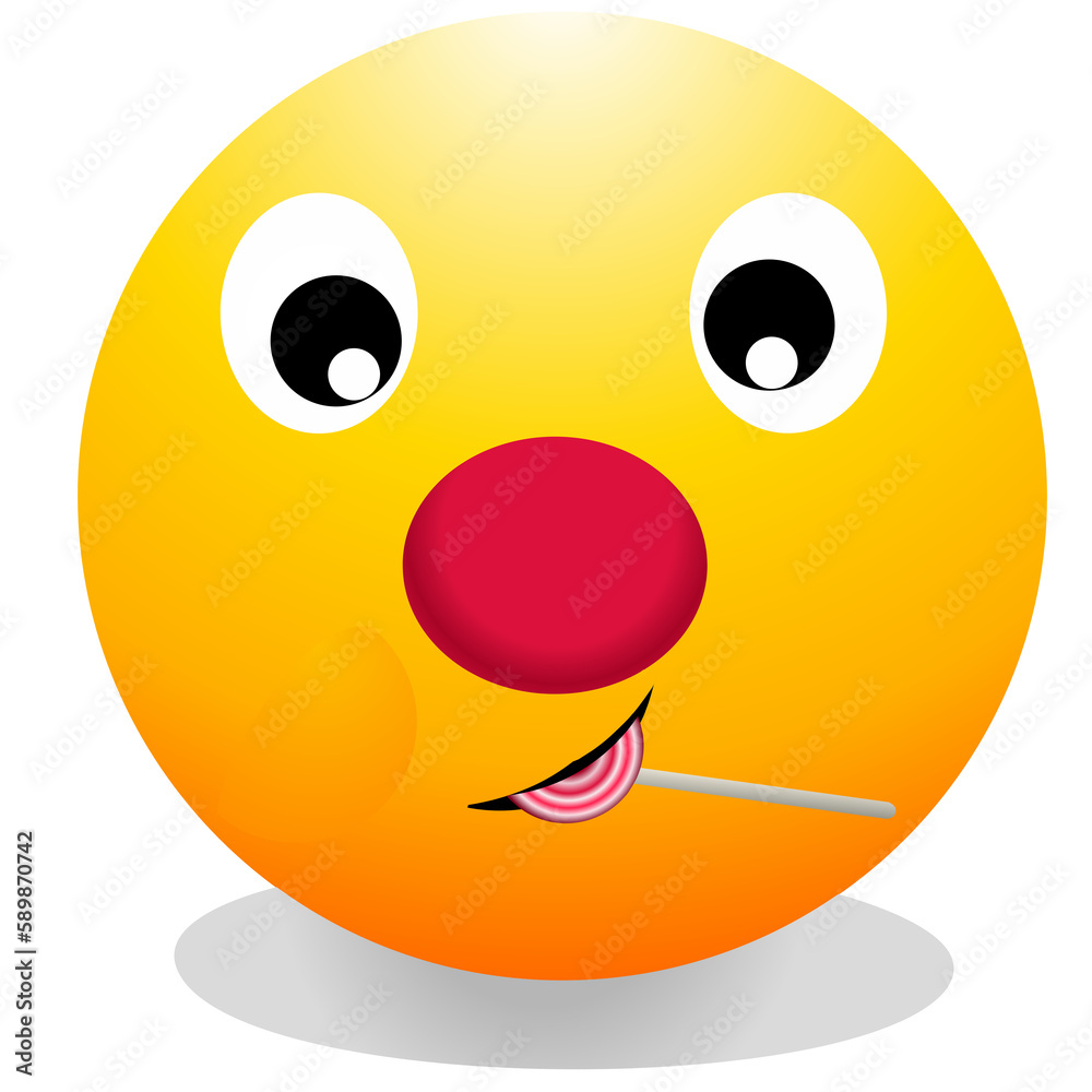 emoticon eating lollipop emoticon eating lollipop