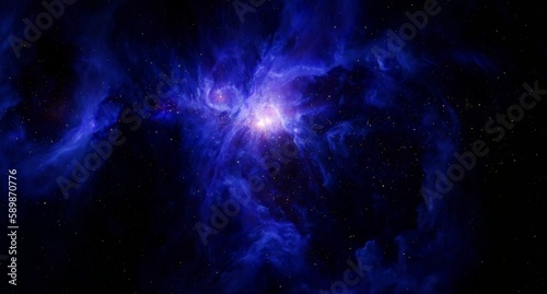 Fototapeta Naklejka Na Ścianę i Meble -  Space and glowing nebula background. Elements of this image furnished by NASA.