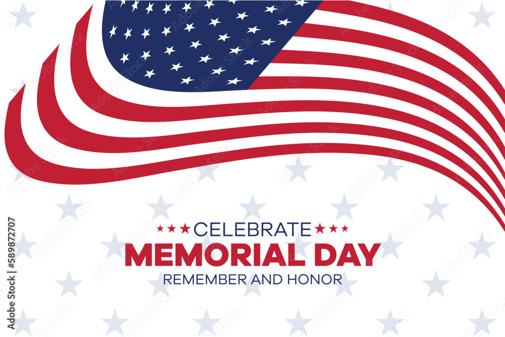 memorial day web banner. happy memorial day holiday post. memorial day